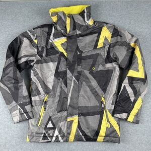 Quiksilver Dry Flight Tech 10K Snow Jacket Youth Boy Medium 12 Full Zip Ski
